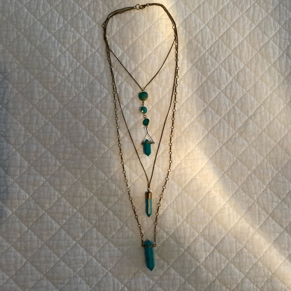 Nanamacs Turquoise Layered Necklace